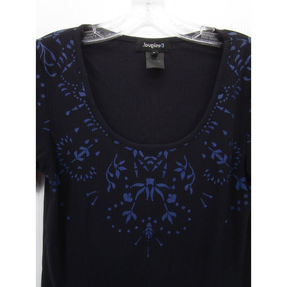 Desigual Sweater Medium Pullover Floral Abstract … - image 2